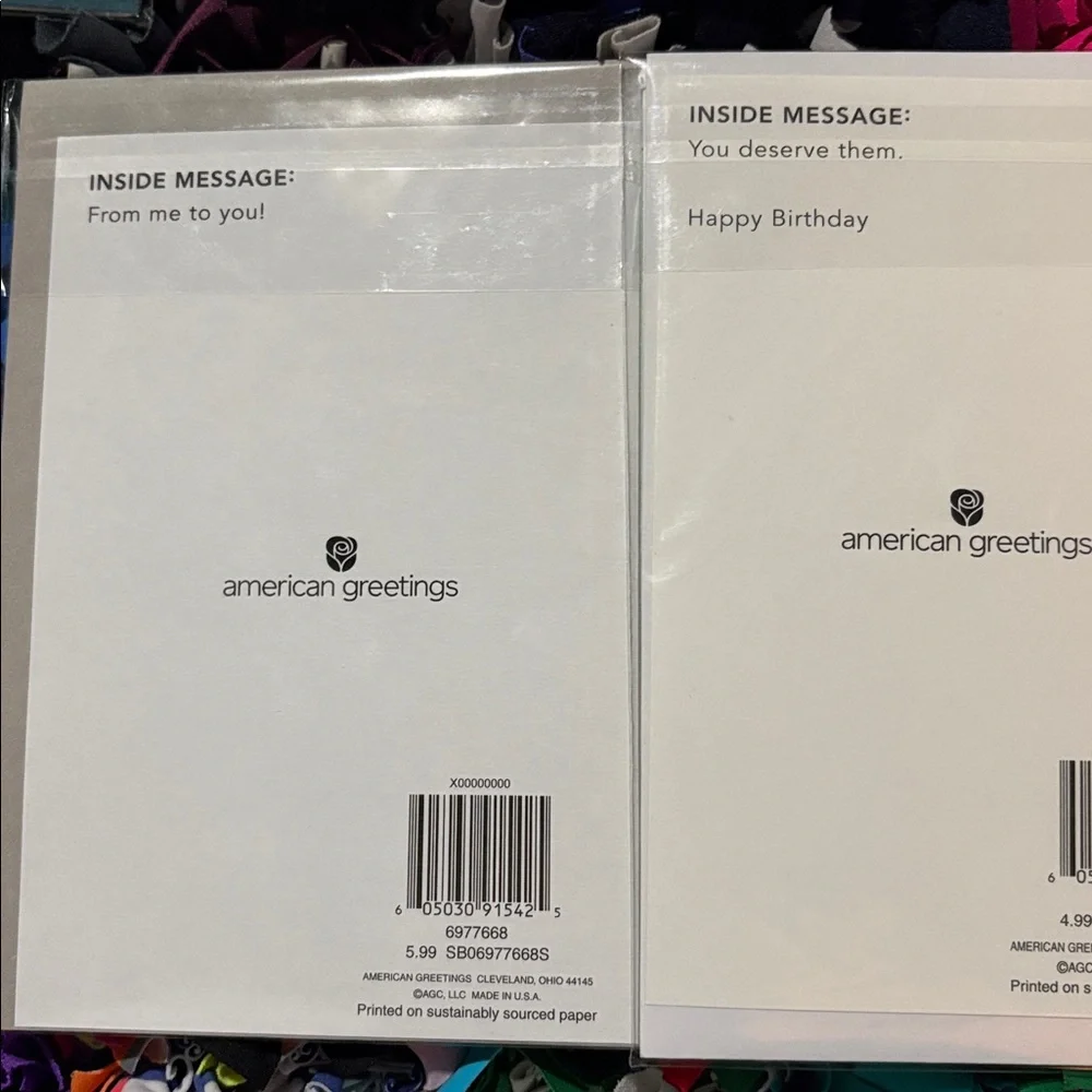 🆕American Greetings Birthday Cards, Bundle Of 8